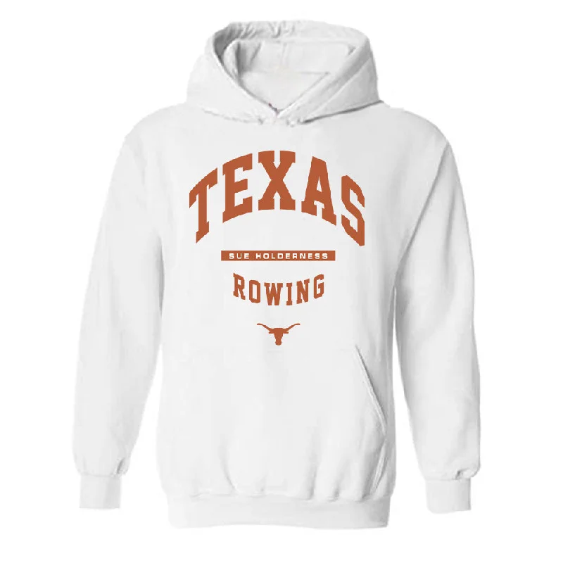 Texas - NCAA Women's Rowing : Sue Holderness - Classic Fashion Shersey Hooded Sweatshirt Hoodie with Tied Waist Feminine Flattering