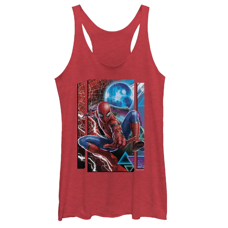 Women's Marvel Spider-Man: Far From Home Battle Buds Racerback Tank Top activewear tank top