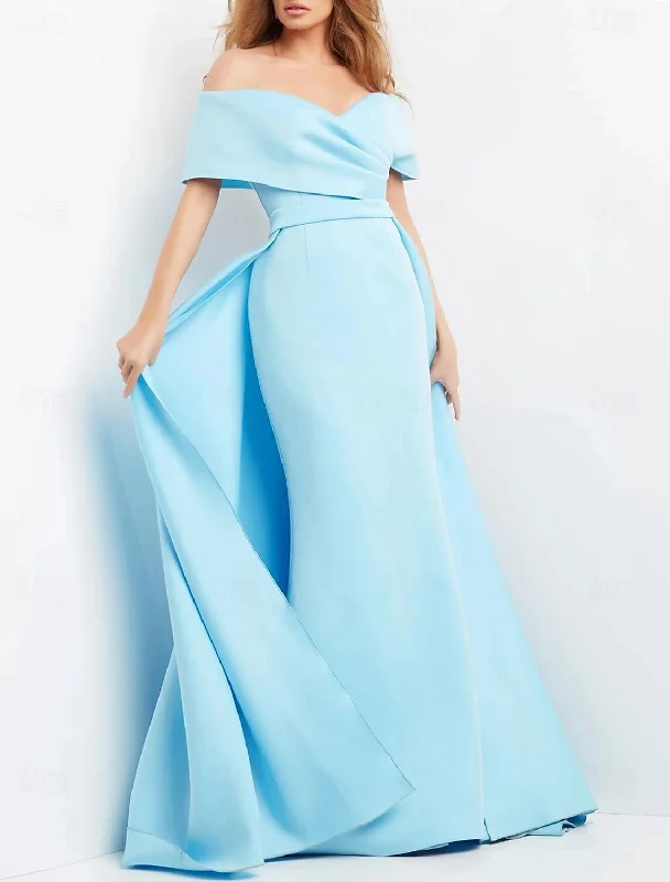 Sheath / Column Evening Gown Elegant Dress Formal Wedding Floor Length Short Sleeve Sweetheart Stretch Fabric with Ruched Tunics Designer luxury Sheath / Column Evening Gown Elegant Dress Formal Wedding Floor Length Short Sleeve Sweetheart Stretch Fabric with Ruched Tunics Designer luxury