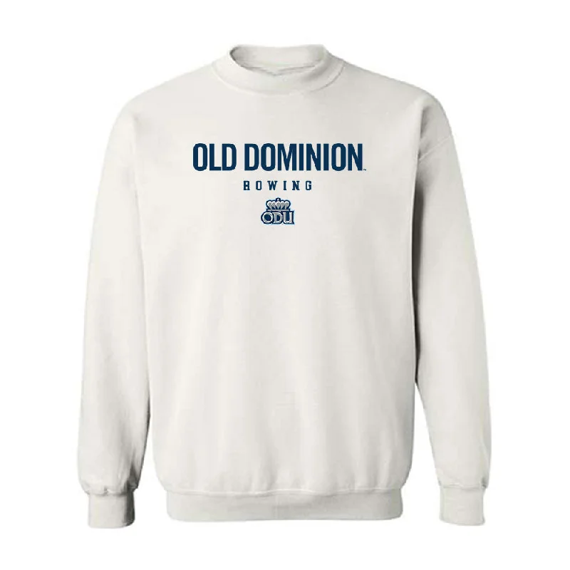 Old Dominion - NCAA Women's Rowing : Gabriella Barnard - Classic Shersey Crewneck Sweatshirt Hoodie with Belted Waist Structured Tailored