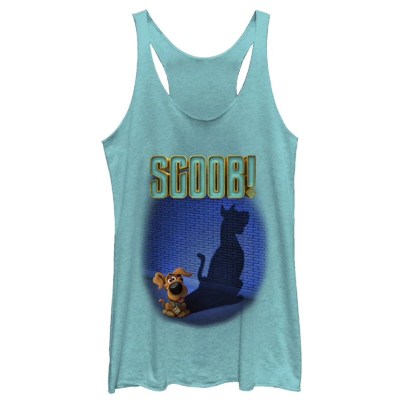 Women's Scooby Doo Dog Shadow Racerback Tank Top cozy tank top