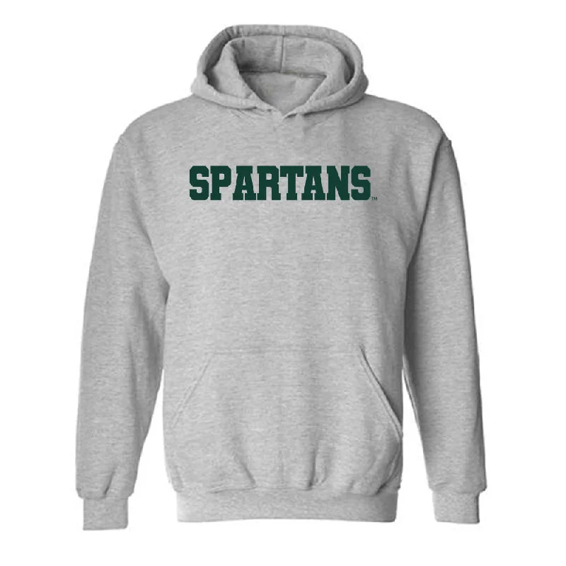 Michigan State - NCAA Women's Rowing : Taylor Peterson - Generic Shersey Hooded Sweatshirt Hoodie with Hem Contrast Bold Stylish