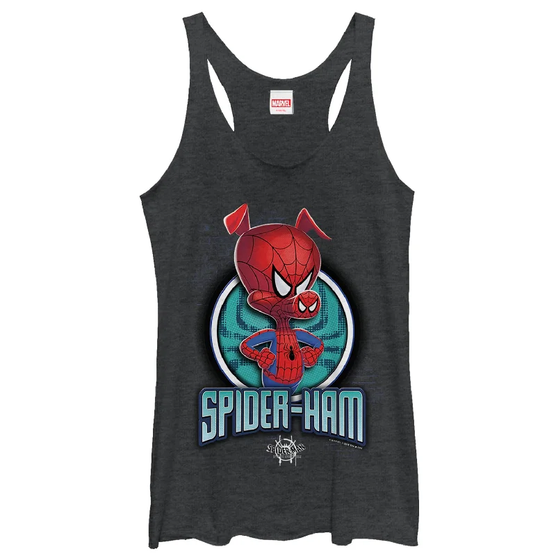 Women's Marvel Spider-Man: Into the Spider-Verse Peter Porker Racerback Tank Top ribbed tank top