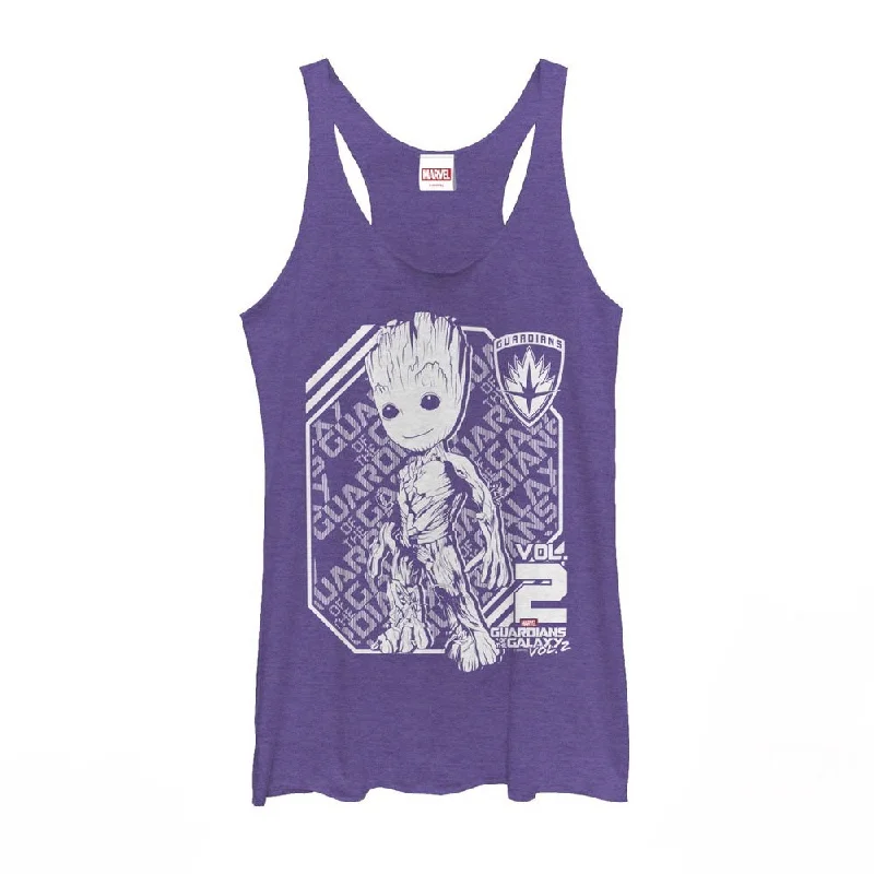 Women's Marvel Guardians of the Galaxy Vol. 2 Groot Racerback Tank Top sexy tank top