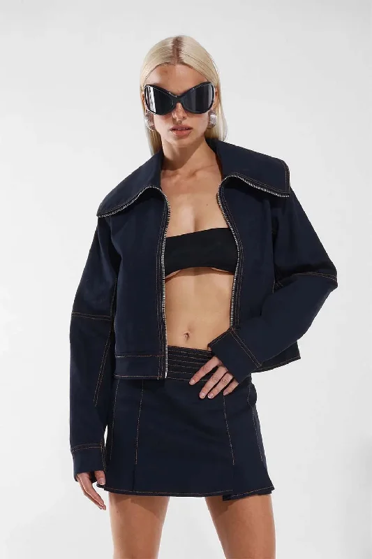 Ashton Jacket Collared Jacket Crew Neck Jacket Turtle Neck Jacket