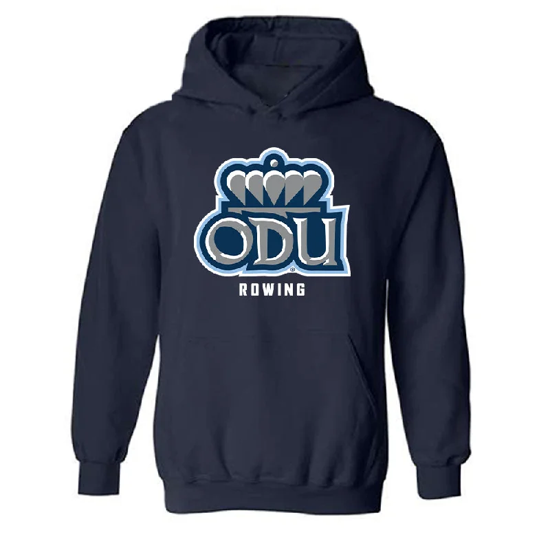 Old Dominion - NCAA Women's Rowing : Gabriella Barnard - Classic Shersey Hooded Sweatshirt Hoodie with Snap Buttons Easy Quick