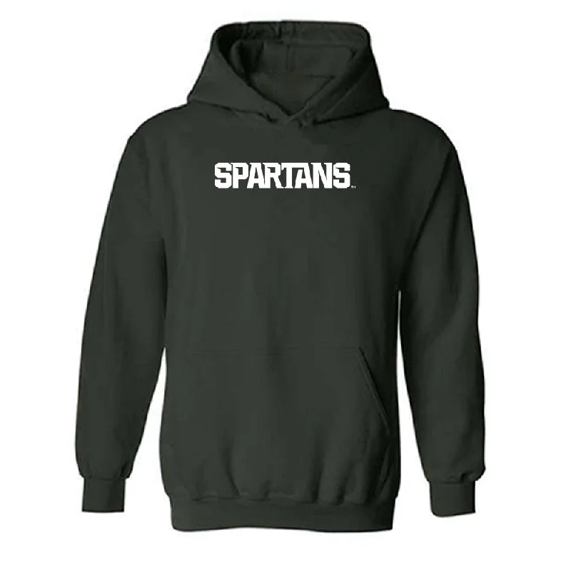 Michigan State - NCAA Women's Rowing : Taylor Peterson - Generic Shersey Hooded Sweatshirt Cotton Hoodie Fleece Lining Warmth