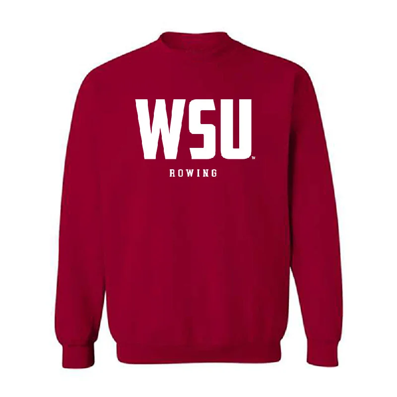 WSU - NCAA Women's Rowing : Sara Torres - Classic Shersey Crewneck Sweatshirt Hoodie with Double Zipper Versatile Adjustable