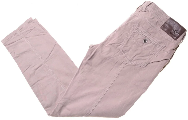 CERRUTI 1881 Womens Chino Trousers W30 L26 Beige Cotton Trousers Handmade Artisanal