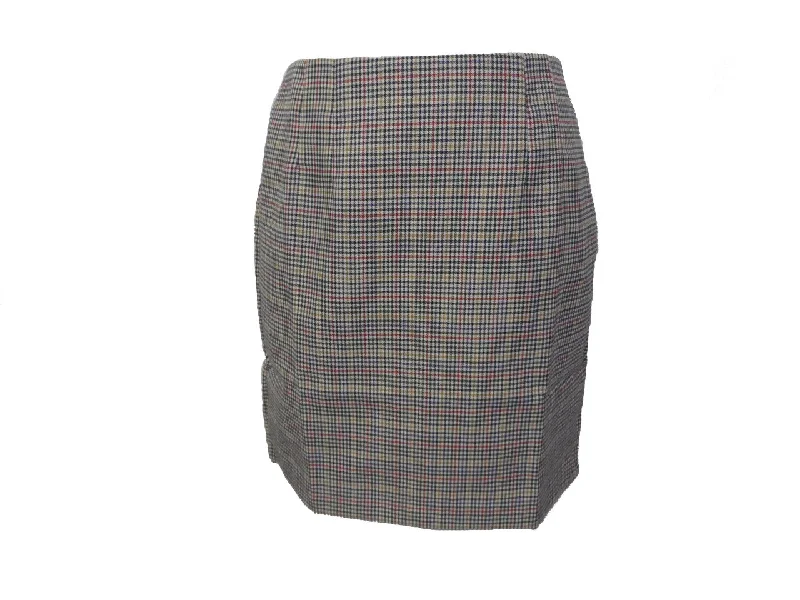 Relco Ladies Retro Rude Girl Beige Tweed Pencil Skirt linen skirt breathable