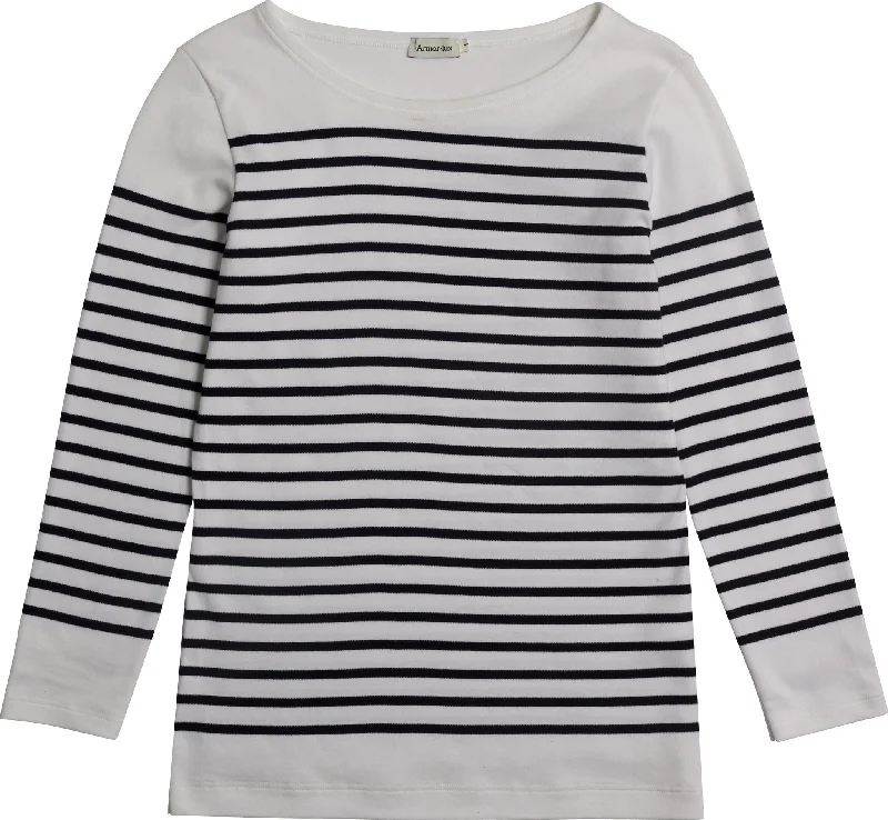 Amiral Long Sleeves Breton Striped Jersey - Women's|-|Marinière en coton épais à manches longues Amiral - Femme Sky Blue Jersey Tee Amiral Long Sleeves Breton Striped Jersey - Women's|-|Marinière en coton épais à manches longues Amiral - Femme Sky Blue Jersey Tee