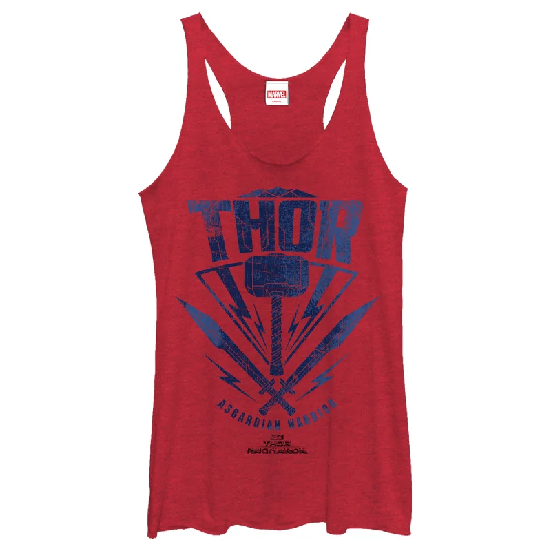 Women's Marvel Thor: Ragnarok Asgardian Warrior Hammer Racerback Tank Top sheer tank top Women's Marvel Thor: Ragnarok Asgardian Warrior Hammer Racerback Tank Top sheer tank top
