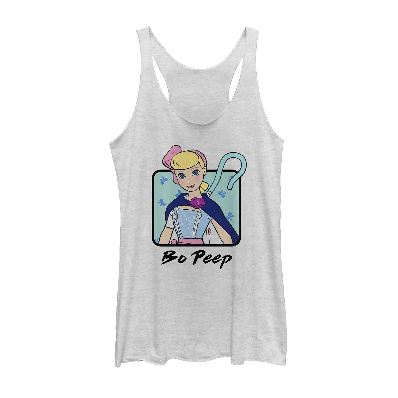 Women's Toy Story Bo Peep Frame Racerback Tank Top floral tank top