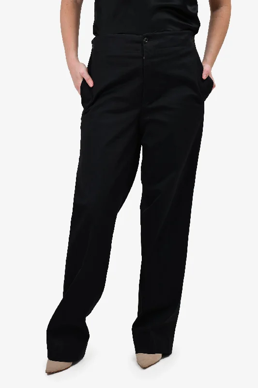 Gucci Black Straight Leg Trousers Size 48 Mens Trousers Travel Practical