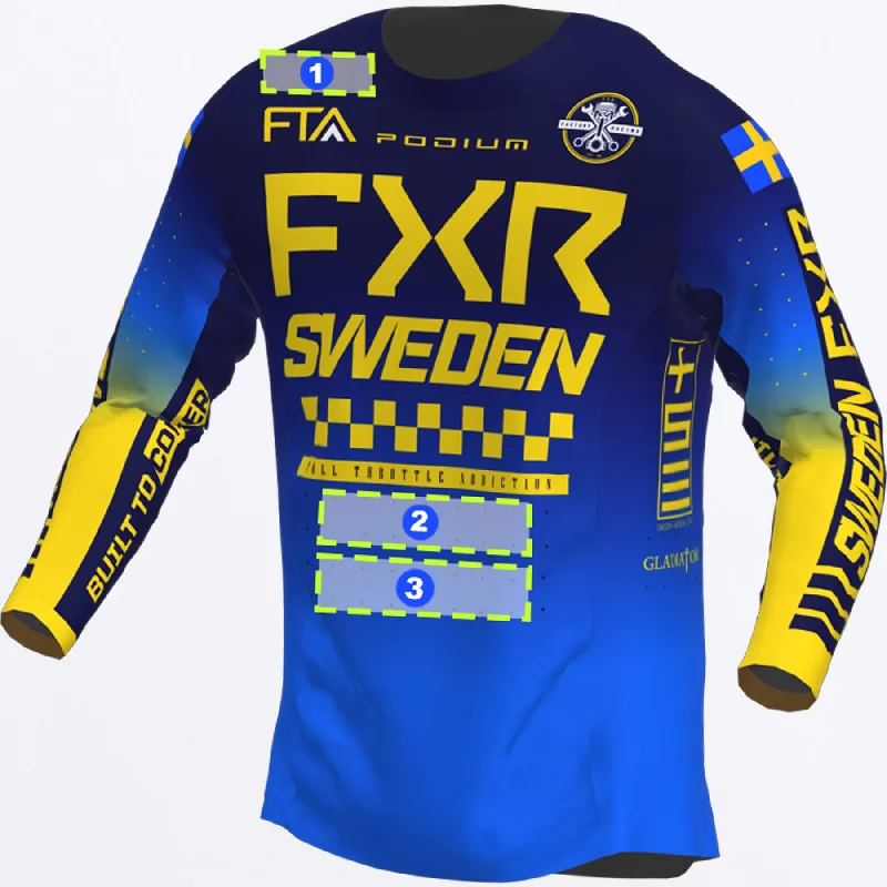 Sweden Custom Revo MX Jersey Halter Neck Jersey Tee