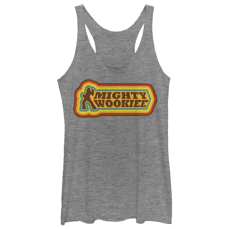 Women's Solo: A Star Wars Story Retro Mighty Wookiee Racerback Tank Top boho tank top Women's Solo: A Star Wars Story Retro Mighty Wookiee Racerback Tank Top boho tank top