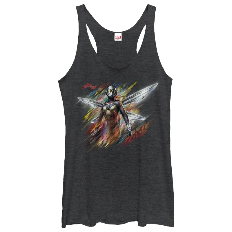 Women's Marvel Ant-Man and the Wasp Hope Rainbow Racerback Tank Top rhinestone tank top