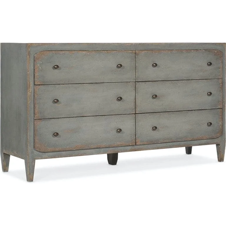 Ciao Bella Six-Drawer Dresser- Speckled Gray Tunics Bestseller popular