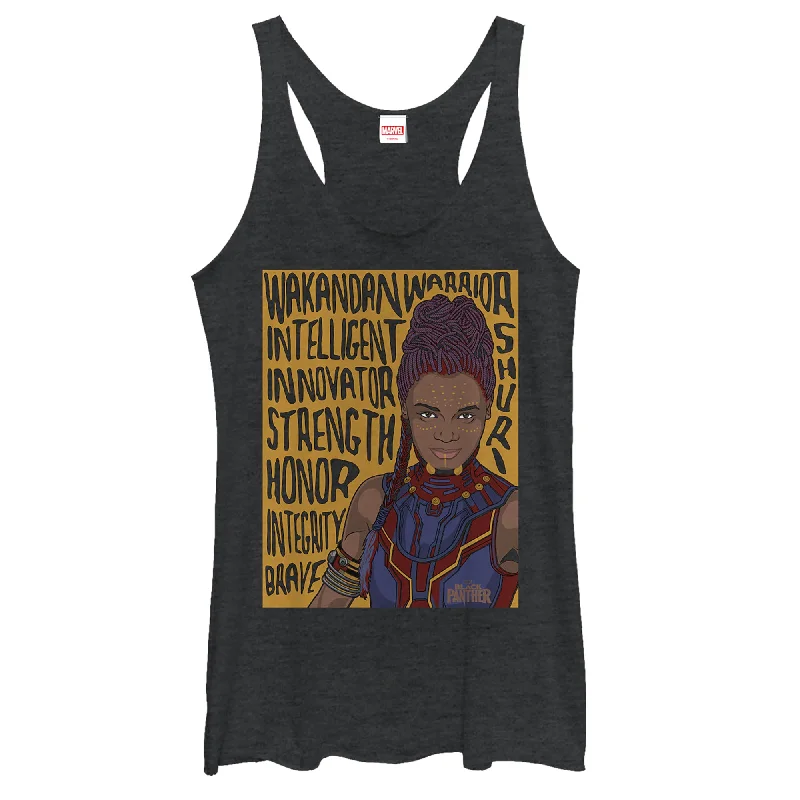 Women's Marvel Black Panther 2018 Shuri Personality Racerback Tank Top chic tank top