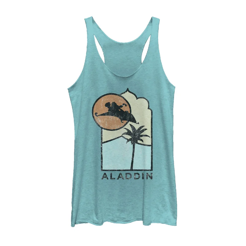 Women's Aladdin Vintage Block Carpet Ride Racerback Tank Top activewear tank top