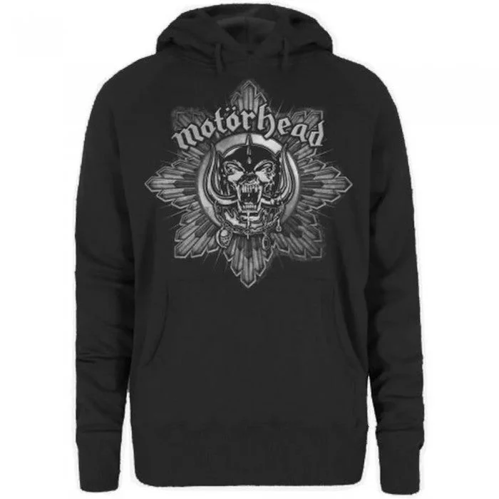 Motorhead Womens/Ladies Pig Badge Hoodie Hoodie with Fur Luxurious Winter