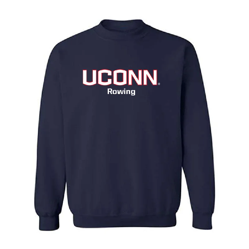 UConn - NCAA Women's Rowing : Megan Donaghy - Classic Shersey Crewneck Sweatshirt Hoodie with Side Slits Relaxed Casual