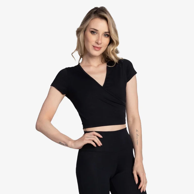 Lauren Crop Top - RDE2436 Zippered Buttoned Snapped