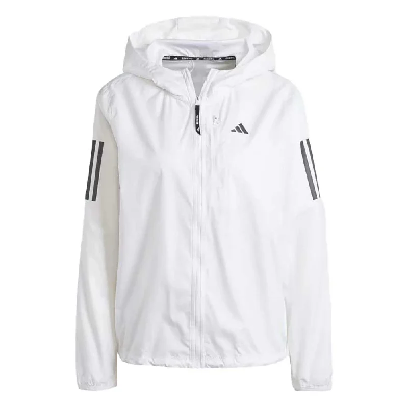 Women's Own The Run Jacket - White Striped Jacket Polka Dot Jacket Floral Jacket