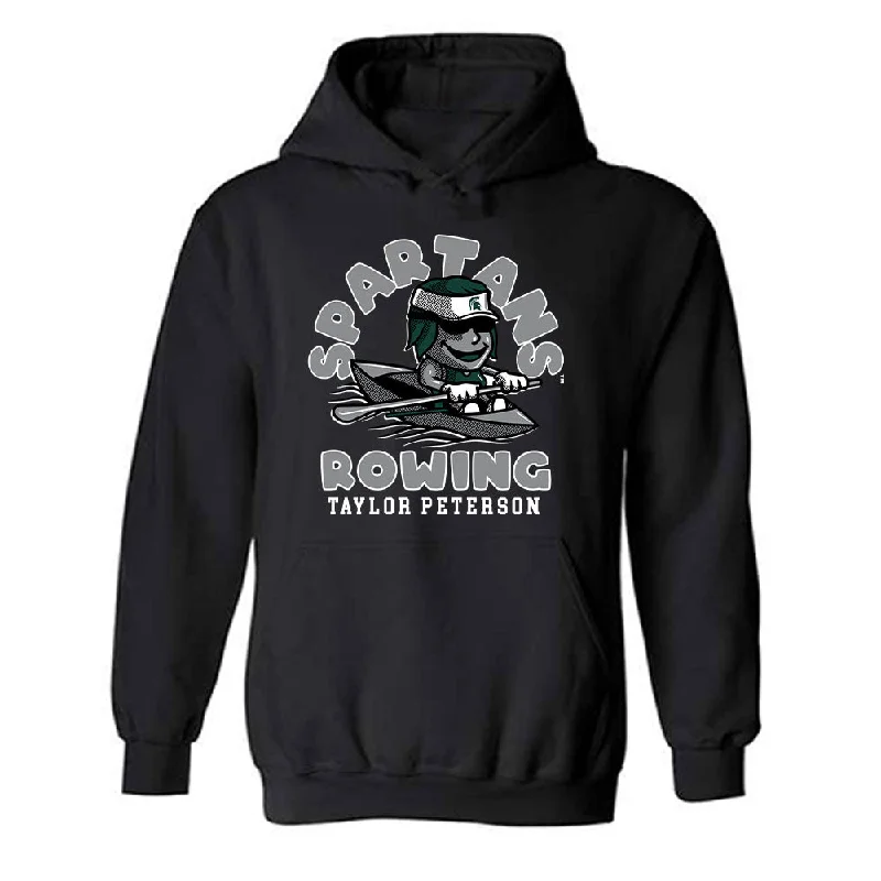 Michigan State - NCAA Women's Rowing : Taylor Peterson - Fashion Shersey Hooded Sweatshirt Oversized Hoodie Comfort Casual