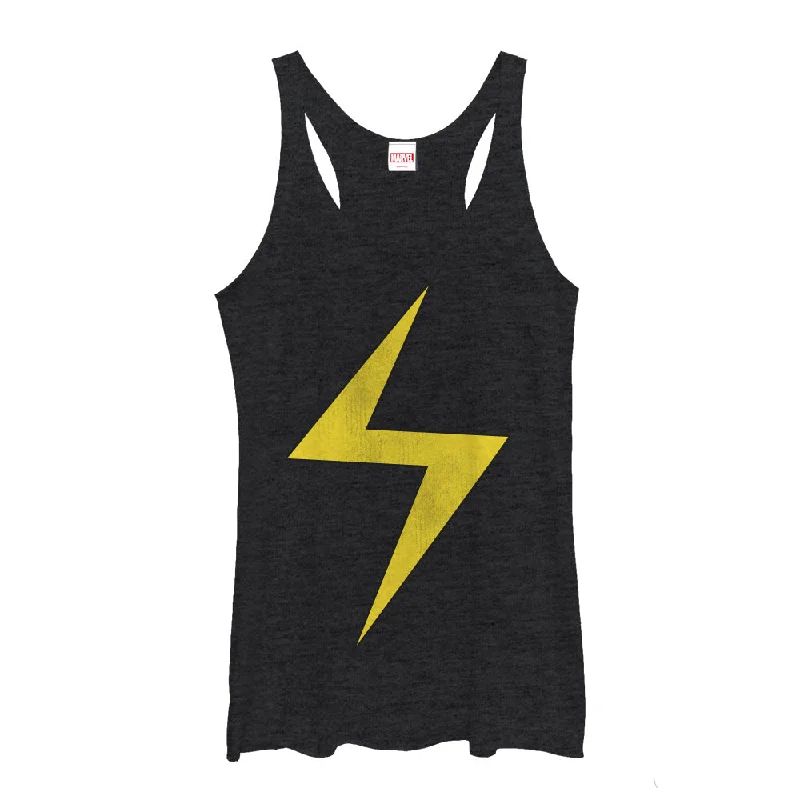 Women's Marvel Lightning Bolt Ms. Marvel Racerback Tank Top athletic tank top