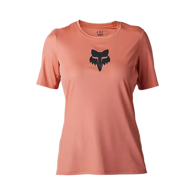 Fox Women's Ranger Fox Head Jersey Gold Jersey Tee