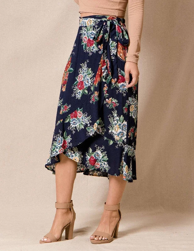 Carmela Midi Skirt floral skirt print