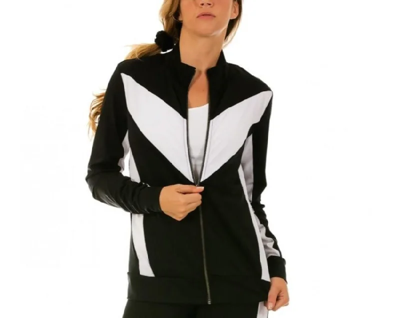 InstantFigure Activewear Compression Color Block Zip-Up Jacket AWJ029 by InstantFigure INC Belted Jacket Elasticated Jacket Padded Jacket