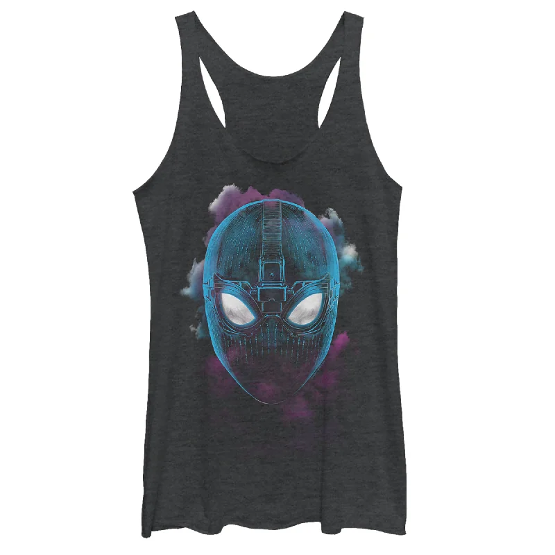 Women's Marvel Spider-Man: Far From Home Smokey Mask Racerback Tank Top essential tank top