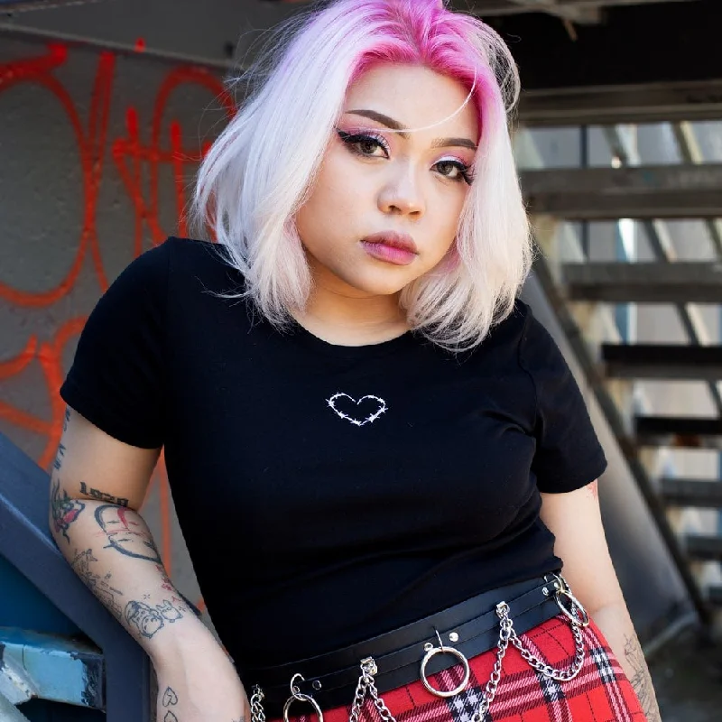 Skylar Crop Top Cashmere Blend Cotton Blend Poly Blend