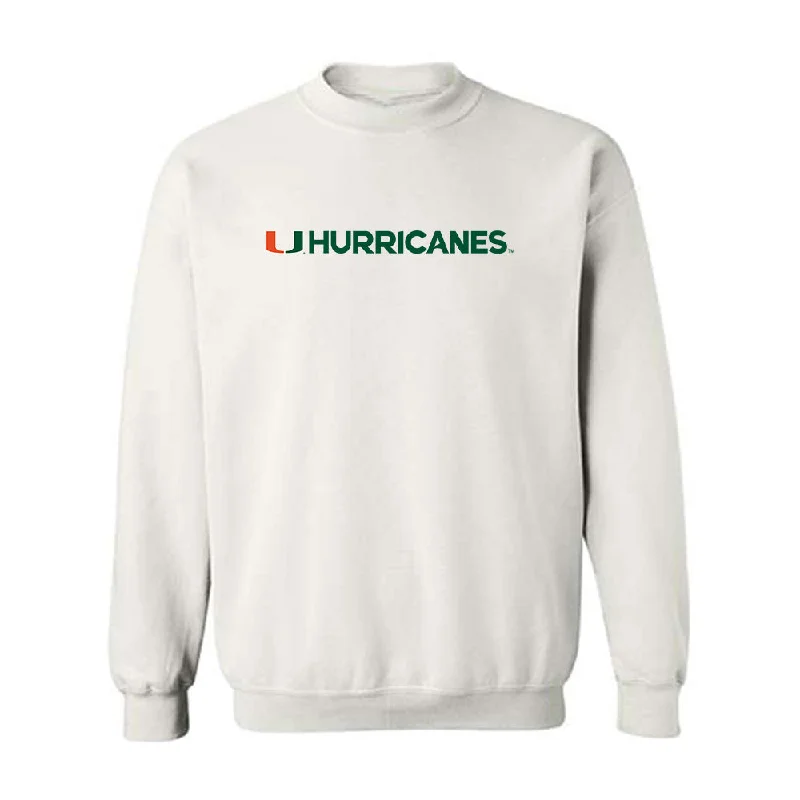 Miami - NCAA Women's Rowing : Abby Evans - Classic Shersey Crewneck Sweatshirt Hoodie with Pocket Utility Practical