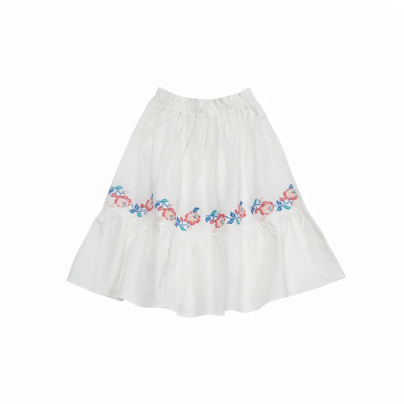 JANE SKIRT-White vintage skirt charm