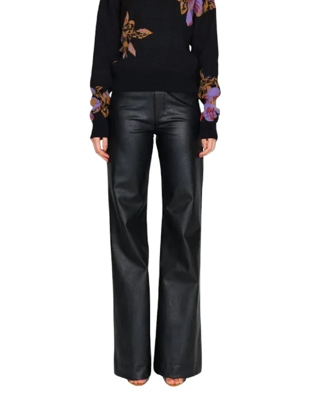 Brookie Sweater In Evening Lily Welt Pockets Slit Pockets Flap Pockets