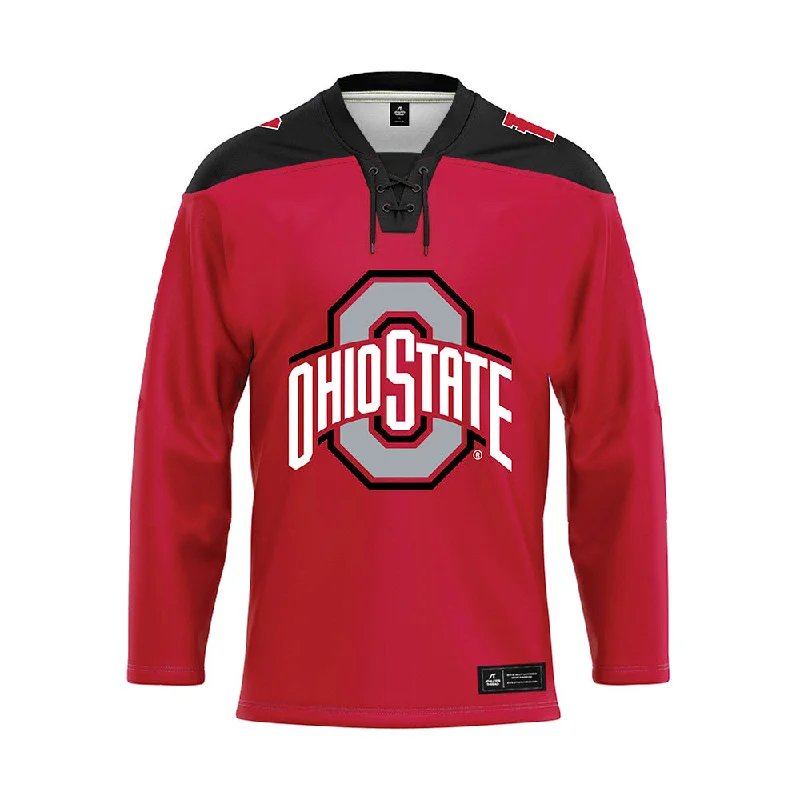 Ohio State - NCAA Women's Ice Hockey : Sara Swiderski - Hockey Jersey Emerald Green Jersey Tee Ohio State - NCAA Women's Ice Hockey : Sara Swiderski - Hockey Jersey Emerald Green Jersey Tee
