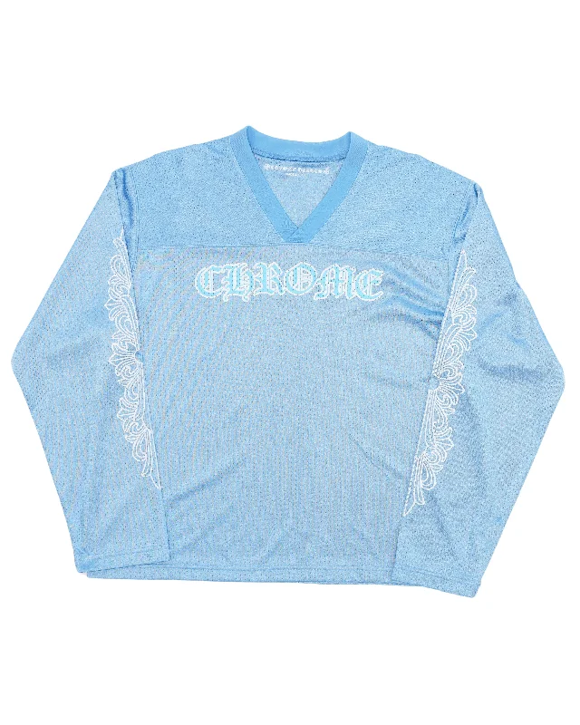 Mesh Warm Up Long Sleeve Jersey Eco-Friendly Jersey Tee