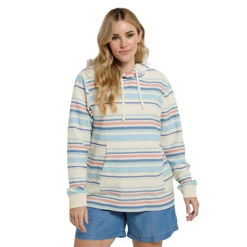 Animal Womens/Ladies Lila Organic Beach Hoodie Hoodie with Double Zipper Versatile Adjustable