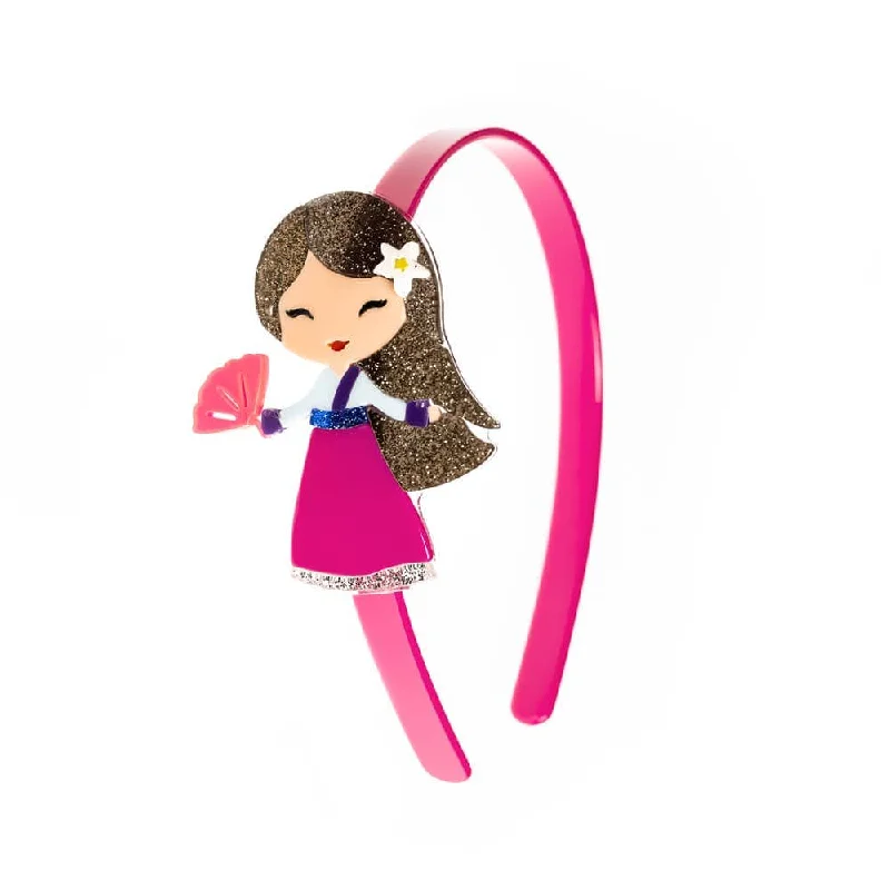 Lilies & Roses NY | Cute Doll Dark Pink Dress Headband Tunics Luxurious premium