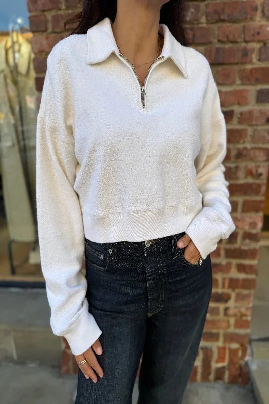 RE/DONE  Sherpa Cropped Sweater / M Fitted Loose Oversized