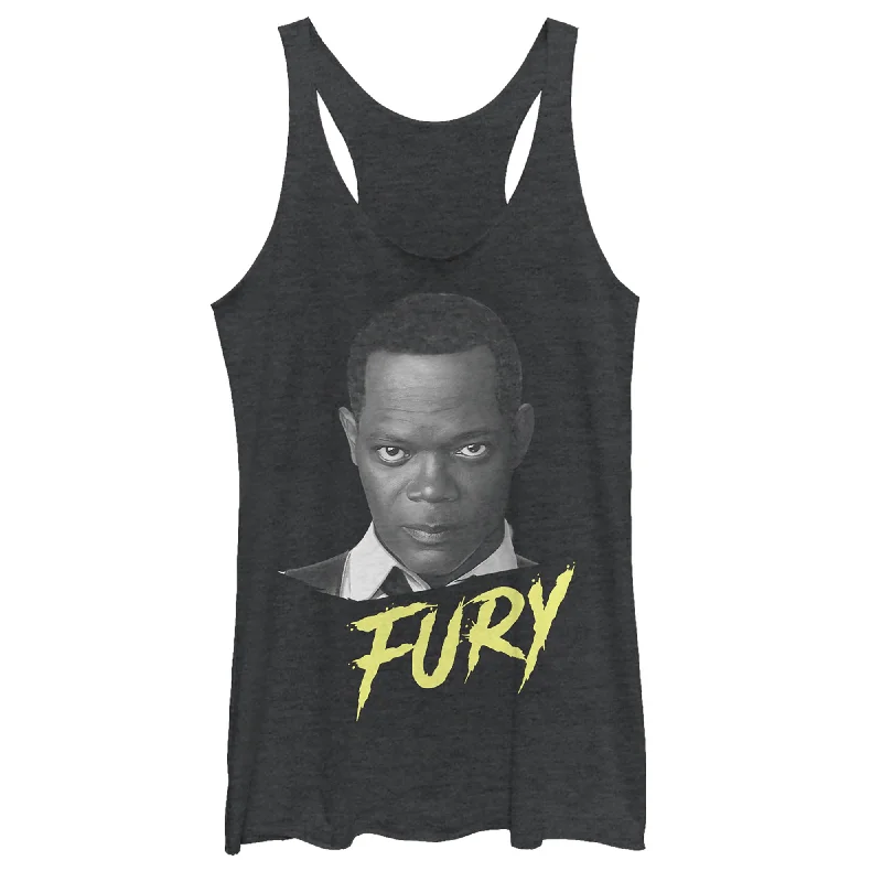 Women's Marvel Captain Marvel Fury Streak Racerback Tank Top lightweight tank top