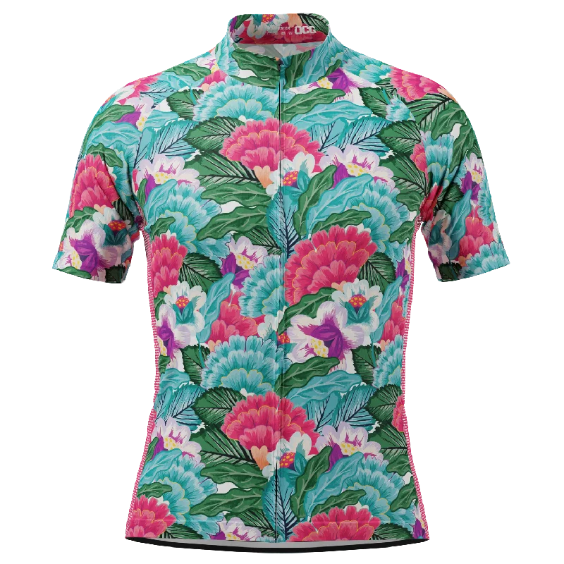 Men's Camelias Short Sleeve Cycling Jersey Summer Jersey Tee