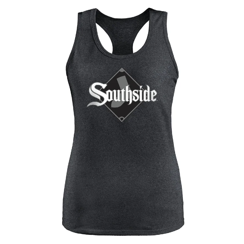 Women's Chicago White Sox City Connect New Era Tri-Blend Tank Top - Black silver tank top Women's Chicago White Sox City Connect New Era Tri-Blend Tank Top - Black silver tank top