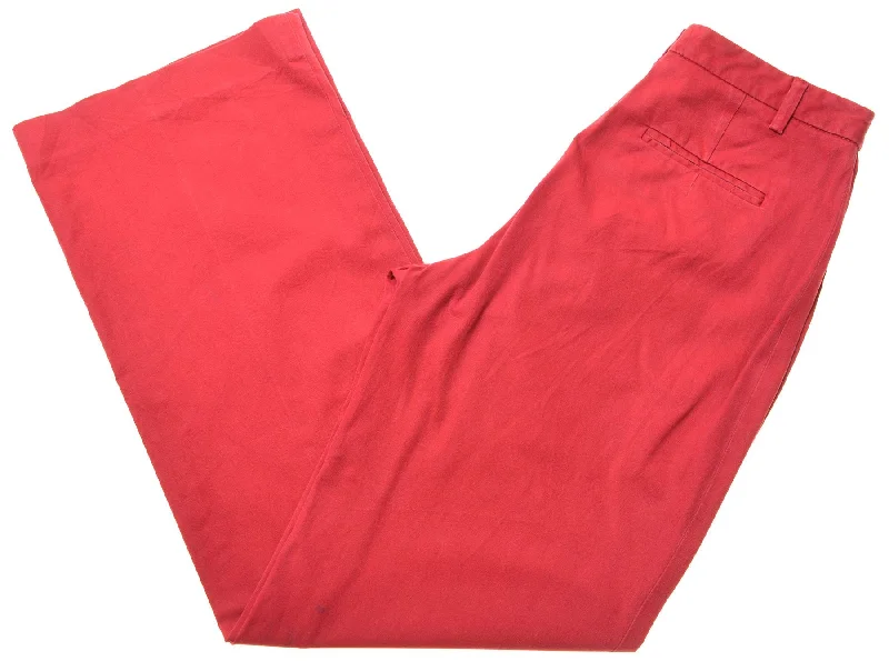 BANANA REPUBLIC Womens Casual Trousers US 4 Small W26 L29 Red Straight Trousers Modern Contemporary