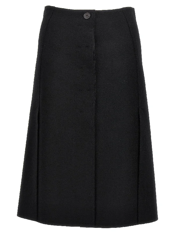 Wool Skirt spandex blend skirt