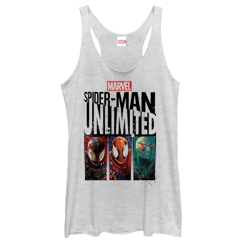 Women's Marvel Spider-Man Unlimited Trio Racerback Tank Top loose fit tank