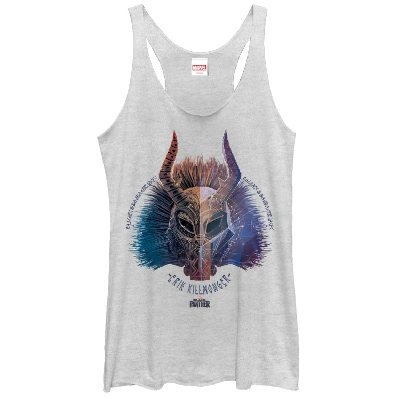 Women's Marvel Black Panther 2018 Erik Killmonger Racerback Tank Top athletic tank top